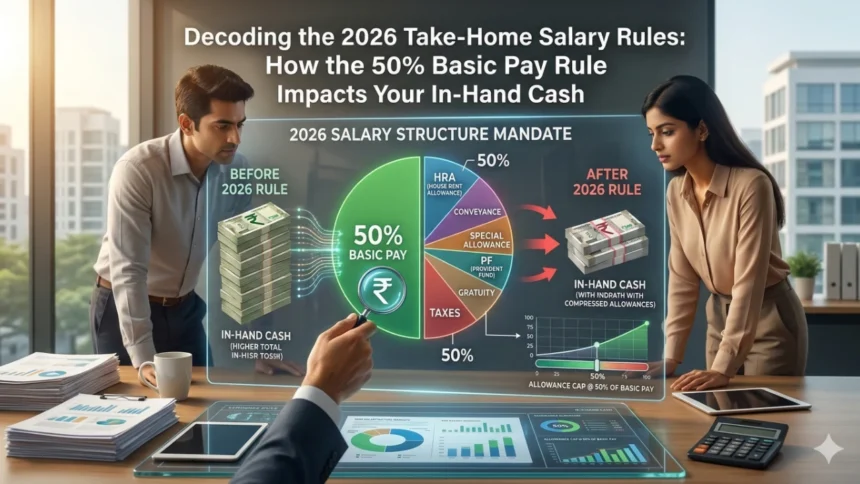 Illustration of take-home salary computation with graphs and salary breakdown